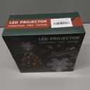 Christmas Tree Topper, Christmas Star Tree Topper Built-in LED Rotating Lights, Plug in 3D Sliver Glittered Star Tree Topper for Xmas Party Holiday Decorations (Silver)