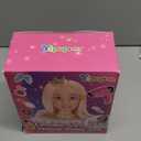 Ylpaprm 41PCS Deluxe Doll Head for Kid Girl, Hair Styling Makeup Salon Doll Toy, Pretend Play Hair Styling Kit with Hairdryer Curling Iron Eye Shadow Powder Hair Clip Set Birthday for 8+ Child