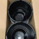 4Pcs 5.15inch Trailer Wheel Center Caps Push Through 5.15" Bore 4.92" Tall Hub Cap for Truck SUV RV Wheel Rim, Black Wheel Cover