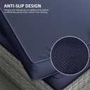 14 Pcs Outdoor Cushion Covers Patio Cushion Slipcovers Replacement Splash Proof with Zipper for Outdoor Furniture, Patio Sofa Couch 3 Sizes, Covers Only