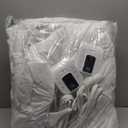 Serta Multi-Zone Heated Mattress Pad  Single Controller for Personalized Body & Foot Warmth, 10 Heat Settings, Auto Shut-Off, Soft Microfiber, Machine Washable, 15" Deep Pocket  Twin Size (White)