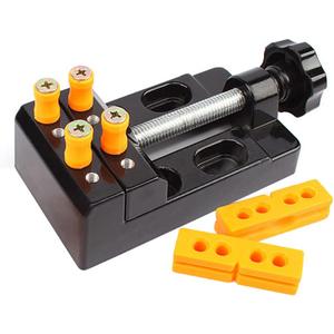 Mini Flat Clamp Mini Bench Vice Clamp Opening Parallel Table Vise for Watch Repairing Sculpture Craft Jewelry DIY Carving Tool