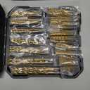 COMOWARE M35 Cobalt Drill Bit Set for Hardened Metal and Stainless Steel, 99Pcs Tri-Flat Shanks High Speed Steel Twist Jobber Metal Drill Bits 1/16"-3/8", with Plastic Index Storage Case