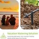 Raindrip R560DP Drip Watering System, Automatic Drip Irrigation System with Timer for Containers and Hanging Baskets, Waters up to 20 Plants, Includes 20 Drippers, Black