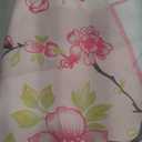 Oudain Chinoiserie Mahjong Tablecloth Florals Card Table Cloth 55x 55 Inch Square Tablecloth Game Table Cover With Game Rules for Mahjong Beginners, Card, Board Tile Games (Pink and Green)