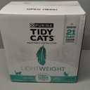 Purina Tidy Cats Low Dust, Clumping Cat Litter Odor Control, LightWeight Free and Clean Unscented, Multi Cat Litter - 17 Lb. Box (17 Pound (Pack of 1))