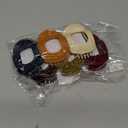 RC ROCHE ORNAMENT 6 Pcs Flat Hair Clips Round Square French Secure Strong Hold Grip Barrettes for Thick Hair Womens Styling Plastic Curve No Slip Accessories Claw Clamp, Medium Classic Multicolor (1 Count (Pack of 6))