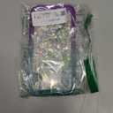 NGB Designed for iPhone XR Phone Case, Aqua/Purple | Glitter Liquid Sparkle Cute Cover for Women Girls Kids | with Tempered Glass Screen Protector & Ring Holder & Wrist Strap Lanyard