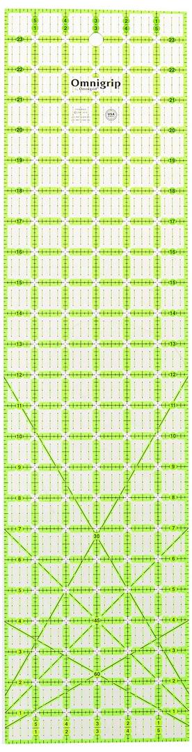 Omnigrip 6" x 24" Non-Slip Rectangle Quilting Ruler by Omnigrid