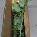 Geosar 8 Bundles Artificial Peonies Flowers Fake Silk Peony Bouquet Faux Peonies Flowers Bulk for Decoration Vase Floral Arrangements Wedding Party Table (Pink,Yellow)