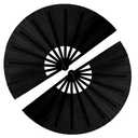 13inch Large Rave Fan Popping Fan Clacking Fans for Line Dancing,Hand Fans for Women Foldable,Boots on The Ground Fan,Portable for Outdoor,Wedding,Party,Decoration(Black,4 Packs)