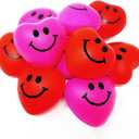 4E's Novelty 24 Pack Heart Stress Balls Bulk - Valentine Stress Hearts Mini Heart Shaped Stress Balls 1.5" - Squishy Stress Balls for Kids & Adults, Valentines Day Party Favors, Classroom Gifts