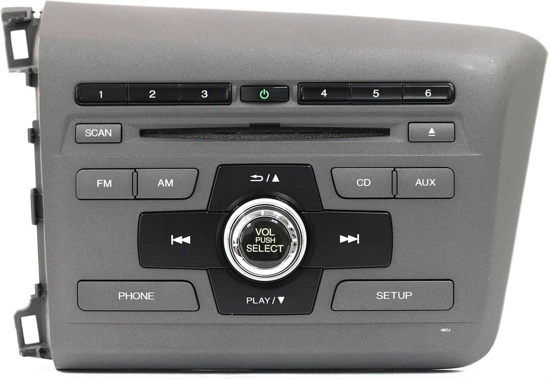 AM FM CD Player Compatible with 2012 Honda Civic 39100-TR0-A81 4BCJ