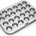 Fox Run Mini Muffin and Cupcake Pan, 10.5 x 13.75 x 1.5 inches, 24 Cup, Stainless Steel