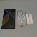 TORRAS Magnetic Shockproof for iPhone 15 Pro Case, [Military-Grade Drop Tested][Compatible with MagSafe] Clear Hard PC Back with Silicone Slim Protective Cover Anti-Fingerprint, Clear