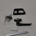 5-1/2" L-Handle Lock kit, Shed Door Latch with 5 Keys, 5-1/2" Stem Shed L-Handle Lock Kit for Sheds Doors, Playhouses, Chicken Coops,Camper, RV, Garage Door(Black)