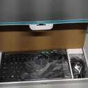 Rii RKM709 2.4 Gigahertz Ultra-Slim Wireless Keyboard and Mouse Combo, Multimedia Office Keyboard for PC, Laptop and Desktop,Business Office(Black)-New