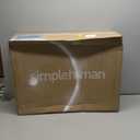 simplehuman 40 Liter / 10.6 Gallon Slim Kitchen Step Trash Can With Secure Slide Lock, Black Plastic