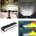 Bright Bike Light Set for Night Riding, LED Bicycle Light High Beam Low Beam, USB-C Rechargeable Bicycle Headlight Set, Waterproof Bike Headlight and Taillight for Adult Kid Mountain