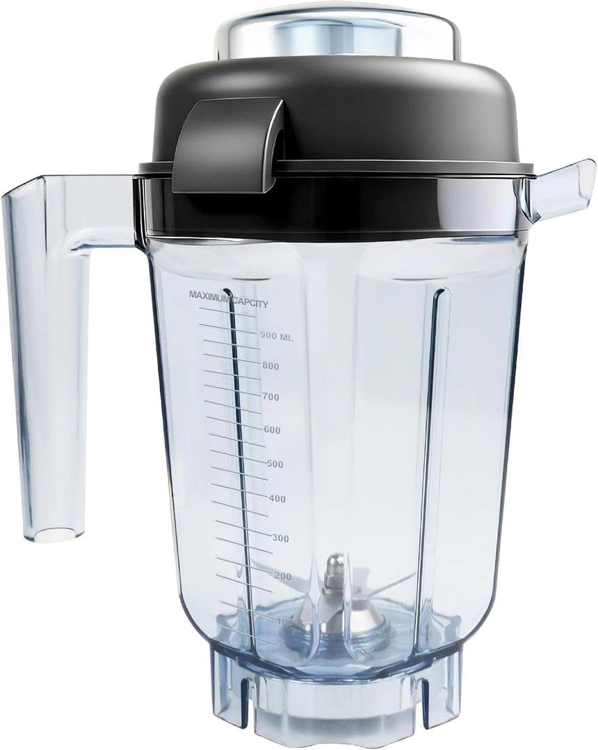 Blender Pitcher 32 oz 0.9L, Compatible with Vit 5200 4500 5000 6300 VM0102 VM0103 VM0197 E310 E320 etc blender, Replace for 32 Small Blender Container Cup Jar