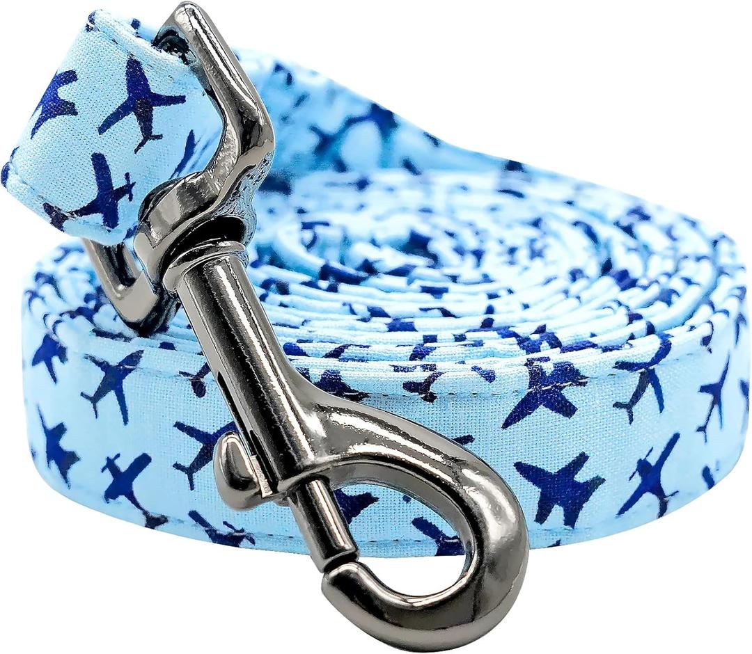 Lionheart Glory Strong Dog Leash Blue Durable Dog Leashes with Comfortable Soft Handle for Small Boy Dogs (Small (Pack of 1, Plane)