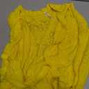GRECERELLE Womens Lightweight Cardigan Casual Crochet Open Front Sweater Coverups with Pockets(Lemon Yellow, XX-Large)
