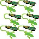 ArtCreativity Sticky Lizard Grabbers, Set of 6 Toy for Kids That Stick on Walls, Flinging Toys for Boys and Girls, Reptile Birthday Party Favors, Classroom Prizes, and Pinata Filler