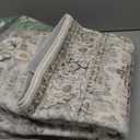 LIVEBOX Washable Area Rug 3x5 - Vintage Tribal Non-Slip Indoor Rugs for Kitchen Entryway, Low-Pile Front Door Mat Print Distressed Accent Throw Rug for Bedroom Entry Foyer Laundry Room, Sage