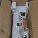 Vinyl Record Player Bluetooth with Speakers 3 Speed Portable Turntable Suitcase Built In 2 Speakers RCA Line Out AUX Headphone Jack PC Recorder - White