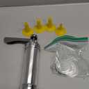 Cookie Press Kit, Upgraded Cookie Maker Gun, Stainless Steel Spritz Cookies Press for Baking With 20 Cookies Discs And 4 Piping Tips, for DIY Christmas Cook-ie Maker and Decorating