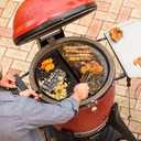 Kamado Joe Soapstone Grill Accessory for Classic Joe, Stain Resistant, Grill Tender or Delicate Food without Sticking to Surface, White, Model KJ-HCGSSTONE