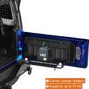Hooke Road Wrangler JL Tailgate Table Overland Camping Desk for 2018-2026 Jeep Wrangler JL JLU, Outdoor Accessories Trunk Organizer Storage Rack