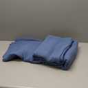 PHF 100% Cotton Muslin Blanket King Size 108"x90", 4-Layer Lightweight Gauze Throw, Breathable Cloud-Soft Minimalist Blanket for Bed, Couch, Camping & Baby, Denim Blue, Ideal Gift