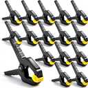 16 Pack Spring Clamps Heavy Duty - 3.5 Inch Wood Clamps for Woodworking, Spring Clips Clamp for Crafts,Photography Backdrop, Balloon Arch and More with Non-Slip Handles and Adjustable Jaw Pads,Yellow