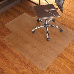 ES Robbins EverLife 36-Inch by 48-Inch Multitask Series Hard Floor with Lip Vinyl Chair Mat, Clear, Model: 132033, 36"x48"