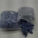 LZY 120 Pack Gauze Cheesecloth Napkins 20x20 Inch Dinner Cloth Napkins, Soft Boho Table Napkins Rustic Wrinkled Cheese Cloth Napkins Bulk for Wedding Party Baby Shower Event Decor (Dusty Blue)