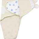 Ouch Baby 3-in-1 Swaddle Wrap for Newborn (0-3 Months) | All-Season Adjustable Velcro Baby Swaddle with Removable Fleece & Cotton Layers | Keeps Baby Cozy & Calm