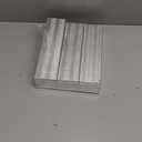 Cotton Filled Jewelry Gift Box Lot of 6 Silver Foil (8" X 2" X 1")