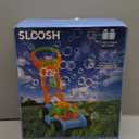 SLOOSH Bubble Lawn Mower Toddler Toys - Leak-Proof Bubble Machine Pretend and Play Gardening Toy for Indoor Outdoor Use, Push Toys Preschool Baby Boys Kids Halloween Birthday Gifts (Blue)