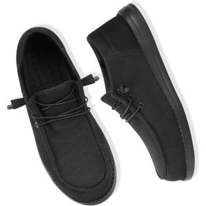 Steel Toe Shoes for Men Lightweight Loafers Slip On Safety Work Shoes Composite Toe Comfortable Non Slip Tennis Dress Sneakers (12 X-Wide, Black)