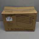 CTIME 4-Tier XL Medicine Organizer with Leather Handle - Portable Pill Case & Empty First Aid Kit for Home, Travel, RV, School, Dorm | Ideal Elderly Gift