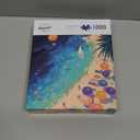 Jigsaw Puzzles for Adults 1000 Pieces, Challenging Unique Shaped Puzzle for Game Night Family Home Decor, 20x27 Inches, Vacation Relax Beach Blue Sea Puzzles