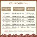 Romanstile Fall Square Tablecloth 54 x 54 Inch, Thanksgiving Autumn Harvest Pumpkin Table Cloth, Stain Resistant Washable Table Cover for Dining, Party, Holiday Decor - Orange and Beige