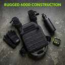 Greencity Weight Vest Adjustable Strength and Endurance Training, Tactical Vest Quick Release with Molle System, Fitness Workouts, Running