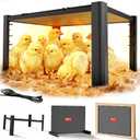PETNF Chicken Coop Heater & Chick Heat Plate - 11.8x15.8in for Hen Warmth & 10-20 Chicks, 3-Way Adjustable Stand, 95-167F 140W Efficient Heating, Durable Safe for Brooders/Coops, Farmers & Pet Owners