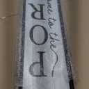 Welcome To The Porch Sign For Front Porch Standing 45"X9" Wood Frame Large Vertical Tall Board Welcome Sign for Home Outside Front Door Wall Decor (Black)