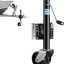 Kohree 2000 lbs Trailer Jack with Dual Wheel, Heavy Duty Bolt Swivel on Trailer Tongue Jack for RV, Boat, Utility Trailer, Black, 11" Lift, Dynamic Load Capacity 1500 lbs