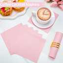 2 x NatNarr 120 Pcs Cocktail Napkins Pink Mothers Day Napkins Disposable Light Pink Dessert Beverage Party Napkin for Girls Birthday, Bridal Baby Shower, Mothers Day, 5 x 5 Inch