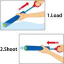 Fun-Here Water Guns Shooter 6 Pack, Super Foam Soakers Blaster Squirt Guns, Pool Noodles Toy with Plastic Handle Summer Swimming Beach Garden Fighting Game,Outdoor Toys for Kids Boys Girls Adults