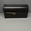 Architectural Mailboxes Mapleton Heavy Duty Steel Metal Post Mounted Mail Box for Outside, Rubbed Bronze, Large Curbside Mailbox with Magnetic Latch